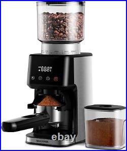 Conical Burr Coffee Grinder Electric with Precision Electronic Timer