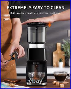 Conical Burr Coffee Grinder Electric with Precision Electronic Timer