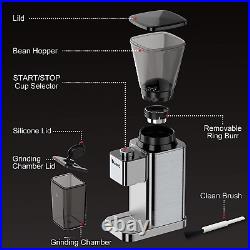 Conical Burr Coffee Grinder With 48 Grind Settings Adjustable Stainless Steel