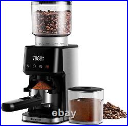 Conical Burr Coffee Grinder for Espresso with Precision Timer, Touchscreen Adjus