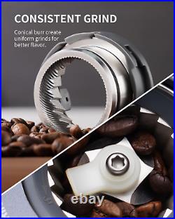 Conical Burr Coffee Grinder for Espresso with Precision Timer, Touchscreen Adjus