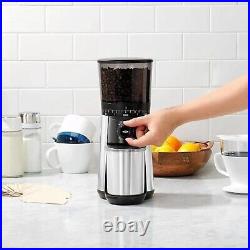Conical Burr Coffee Grinder in Stainless Steel