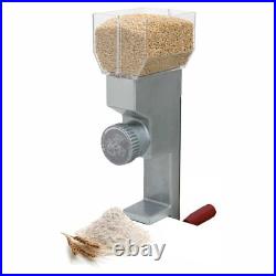 Deluxe Grain Mill with Adjustable Settings Stainless Steel Manual Grinder f