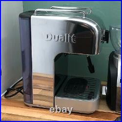 Dualit 3-in-1 Coffee Maker Machine, Chrome, Cappuccino, Espresso Boxed & Grinder