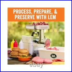Durable Stainless Steel Grinder. 5HP, 7lbs/min Capacity for Fast Results Durable Stainless Steel Grinder. 5HP, 7lbs/min Capacity for Fast Results