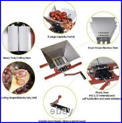 Durable Stainless Steel Manual Fruit Grinder Ideal for Wine & Juice Lovers