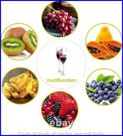 Durable Stainless Steel Manual Fruit Grinder Ideal for Wine & Juice Lovers