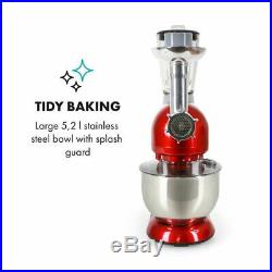 Electric 1200W Food Cake Mixer 5L Stainless Steel Mixing Bowl Set Meat Grinder