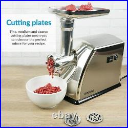 Electric 1800W Meat Grinder Mincer & Sausage Maker Machine in Stainless Steel
