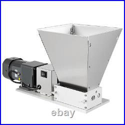 Electric 4L Grain Mill Stainless Steel Grinder Crusher Two-roller Mill 60W 75RPM