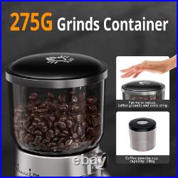 Electric Conical Burr Coffee Grinder, 2-In-1 Adjustable Burr Mill with 30 Preci