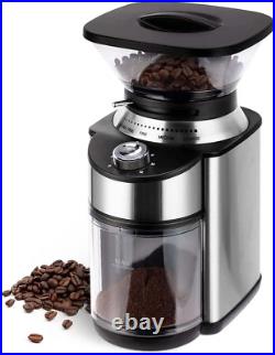 Electric Conical Burr Coffee Grinder, Adjustable Burr Mill with 19 Precise Grind