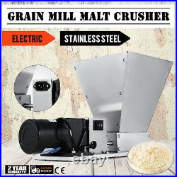 Electric Grain Mill Barley Grinder Malt Crusher Home Brew Mill Stainless steel