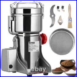 Electric Grain Mill Grinder, Stainless Steel Silver 10.6 oz Blade 3750-Watts Com