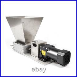 Electric Grain Mill Stainless Steel Grinder Crusher Two-roller Mill 60W 75RPM 4L
