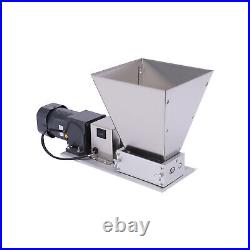 Electric Grain Mill Stainless Steel Grinder Crusher Two-roller Mill 60W 75RPM 4L