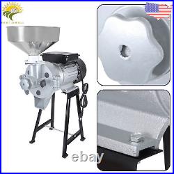 Electric Grinder Grain Mill 110V Corn Wheat Flour Cereal Wet & Dry 1500W