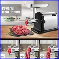 Electric Meat Grinder 3000w Max'heavy Duty Stainless Steel Meat Mincer With 3