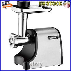 Electric Meat Grinder 300W Stainless Steel Sausage Attachments 2 Cutting Plates