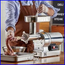 Electric Meat Grinder Butcher Series #12 Sturdy Stainless Steel Restaurant 120V