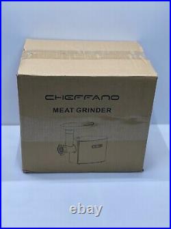 Electric Meat Grinder, CHEFFANO Stainless Steel Meat Mincer Sausage Stuffer, 260