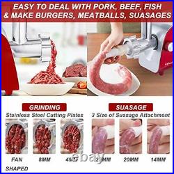 Electric Meat Grinder Heavy Duty Meat Mincer Machine with Stainless Steel Plates