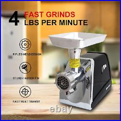 Electric Meat Grinder Stainless Steel 575W Heavy Duty Mincer Sausage Stuffer