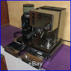 Espresso Machine Maker Rancilio Silvia M & Rocky doserless Grinder with Base