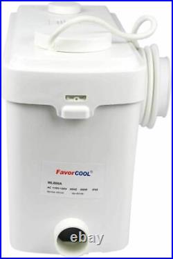 FAVORCOOL 600W Macerator Sewerage Grinder Sewage Pump Elevation up to White