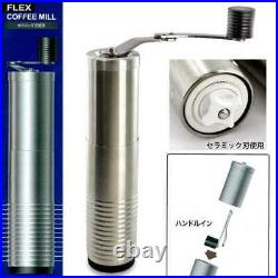 FLEX Manual Coffee Grinder Stainless steel Coffee grinder New from Japan