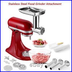 Food Grinder Attachment for KitchenAid Mixers, Stainless Steel Dishwasher Safe