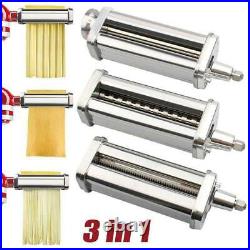 For KitchenAid 3XPasta Roller Cutter Maker/Meat Grinder/Slicer Attachment