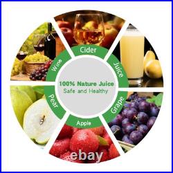Fruit and Apple Crusher 7L Stainless Steel Manual Juicer Grinder, Fruit Scr Fruit and Apple Crusher 7L Stainless Steel Manual Juicer Grinder, Fruit Scr