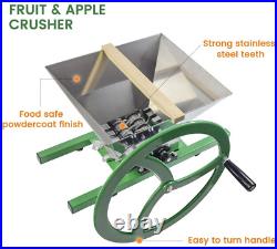 Fruit and Apple Crusher 7L Stainless Steel Manual Juicer Grinder, Fruit Scratt