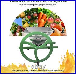 Fruit and Apple Crusher 7L Stainless Steel Manual Juicer Grinder, Fruit Scratt