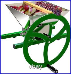 Fruit and Apple Crusher 7L Stainless Steel Manual Juicer Grinder, Fruit Scratt