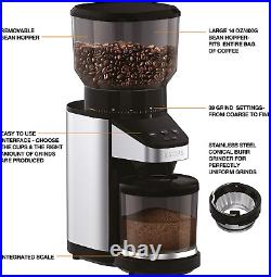 GX420851 Offee Grinder with Scale 39 Grind Settings Large 14 Oz Capacit