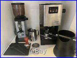 Gaggia Classic 2 Cups Espresso Machine, Tamper And Iberital MC2 Grinder