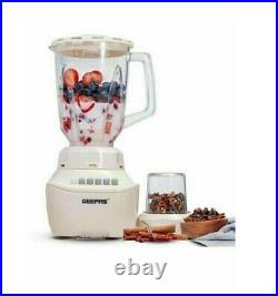 Geepas 2 in 1 Food Blender 4 Speeds Chopper Grinder Smoothie Maker 1.5L