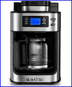 Gourmia GCMW4750 WIFI Stainless Steel Coffee Maker With Built-in Grinder