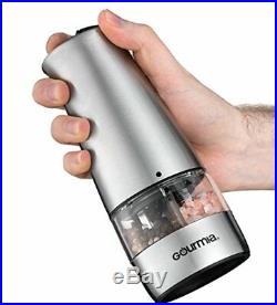 Gourmia GSP9415 Electric stainless steel Salt and Pepper Mill and Grinder