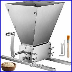 Grain Mill Barley Grinder Malt Crusher 3 Roller Barley Silver Food Industry