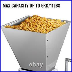 Grain Mill Barley Grinder Malt Crusher 3 Roller Barley Silver Food Industry