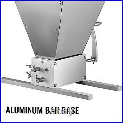 Grain Mill Barley Grinder Malt Crusher 3 Roller Barley Silver Food Industry