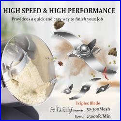 Grain Mill Grinder 2000g High Speed Food Grain Mill Stainless Steel Seeds Flo Grain Mill Grinder 2000g High Speed Food Grain Mill Stainless Steel Seeds Flo