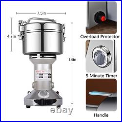 Grain Mill Grinder 750g High Speed Stainless Steel Grinder Cereals Corn Flour