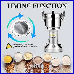 Grain Mill Grinder High Speed Food Grain Mill Stainless Steel Seeds Flour Nut Pi