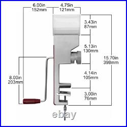 Grain Mill Wheat Flour Grinder, Stainless Steel Metal Burrs (Deluxe Grain Mill)