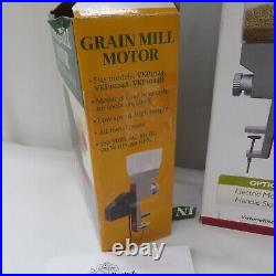 Grain Mill Wheat Flour Grinder, Stainless Steel With Electric Motor Attachment