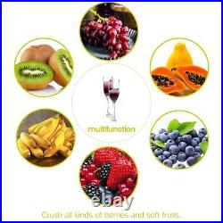 Grape Berry Wine Fruit Manual Crusher Grinder -7 Litre Large Stainless Steel